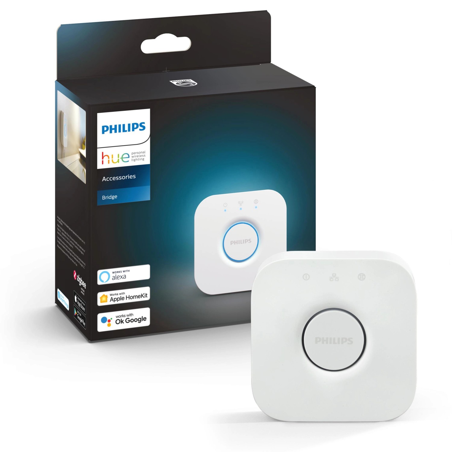 Philips Hue Bridge Weiß zur Steuerung der Philips Hue Produkte