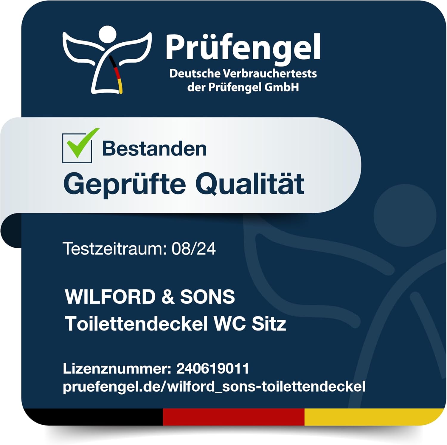 Wilford & Sons PREMIUM Toilettendeckel WC Sitz Absenkautomatik Klobrille Toilettensitz
