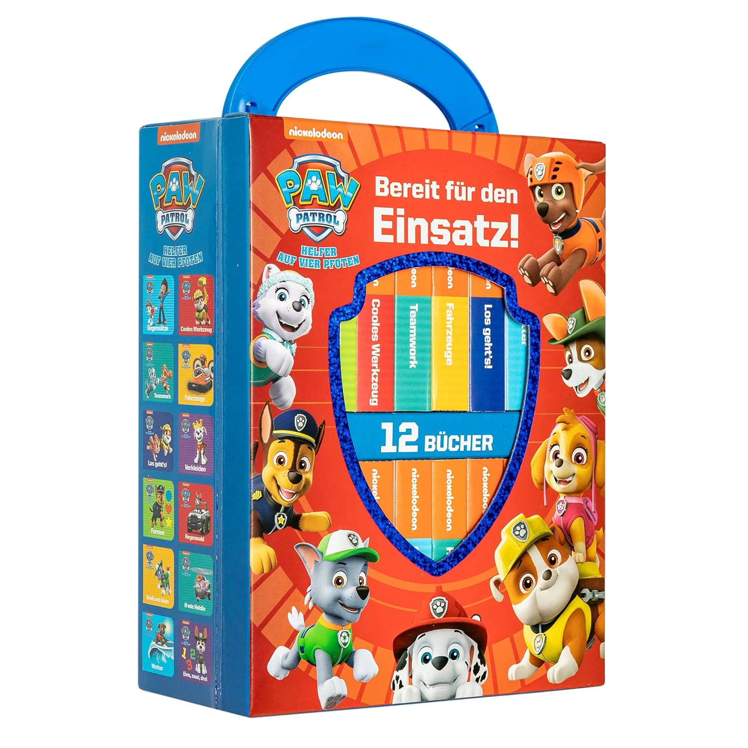 PAW Patrol - Bereit für den Einsatz! - Meine erste Bibliothek - Bücherbox mit 12 Pappbilderbüchern Nickelodeon