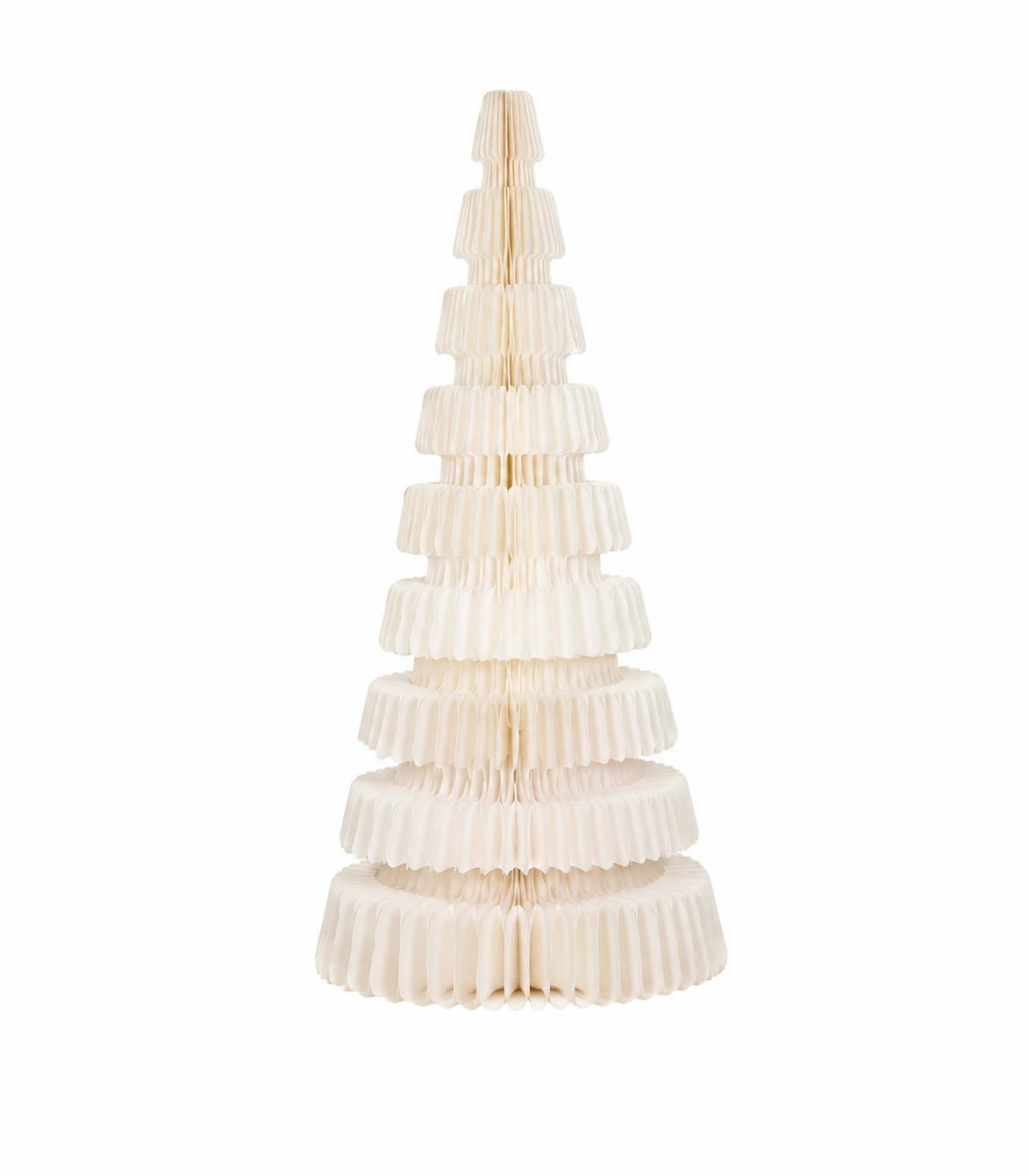 ABELLA Xmas Honeycomb Deko XL-Tannenbaum Faltbaum Tischdeko weiß