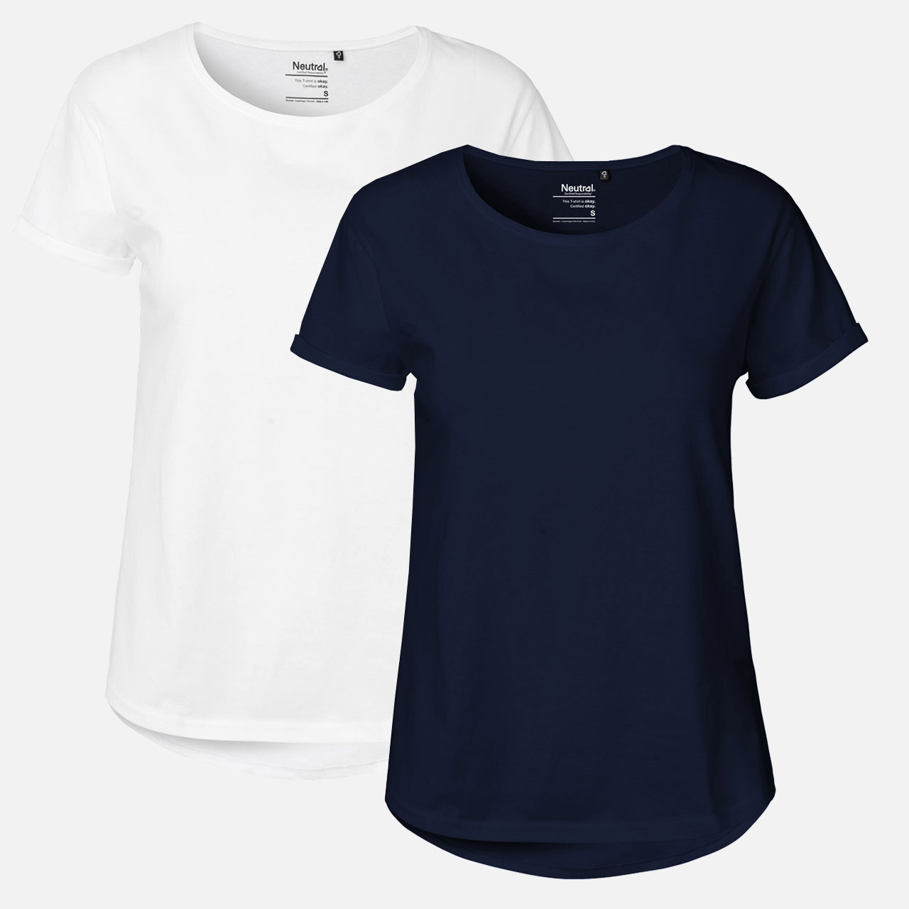 T-Shirt, Kurzarm, Dunkelblau, Basic, Unisex