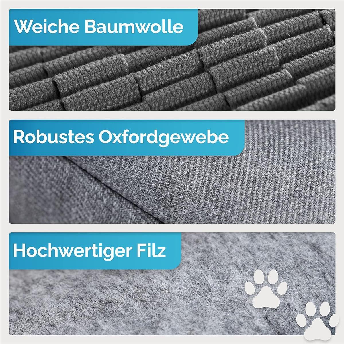 Briliantwerk Schnüffelteppich Hund – Extrem widerstandsfähiges Material - 10 Trainingselemente und 3 Schwierigkeitsstufen Intelligenzspielzeug orange