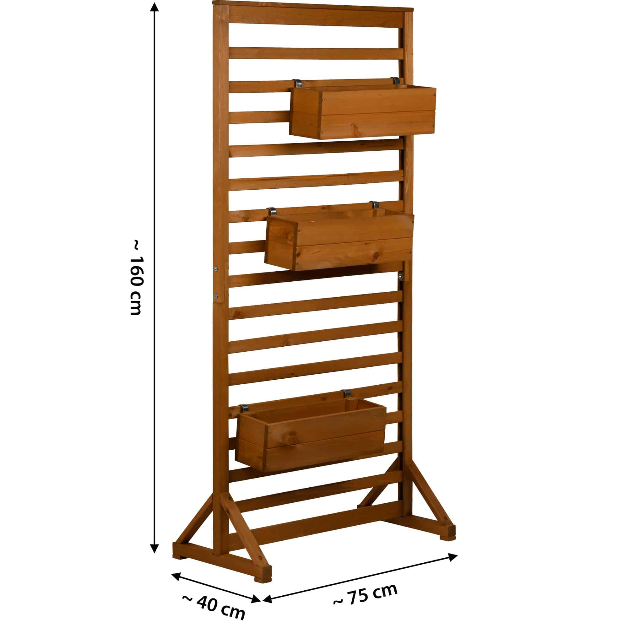 Holzregal, Blumenhalter, Aufbewahrung, Standregal, Holzkorb