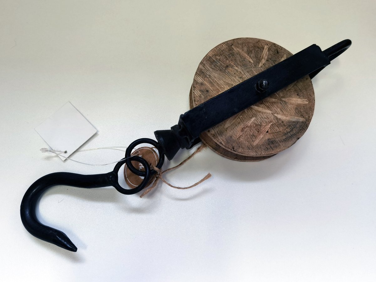 Umlenkrolle - 30cm - Dekoration - Braun - Gusseisen - industriell