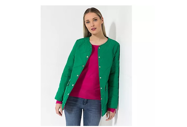 STEFFEN SCHRAUT Steppjacke grün Übergangsjacke Damenjacke Jacke Gr. 42