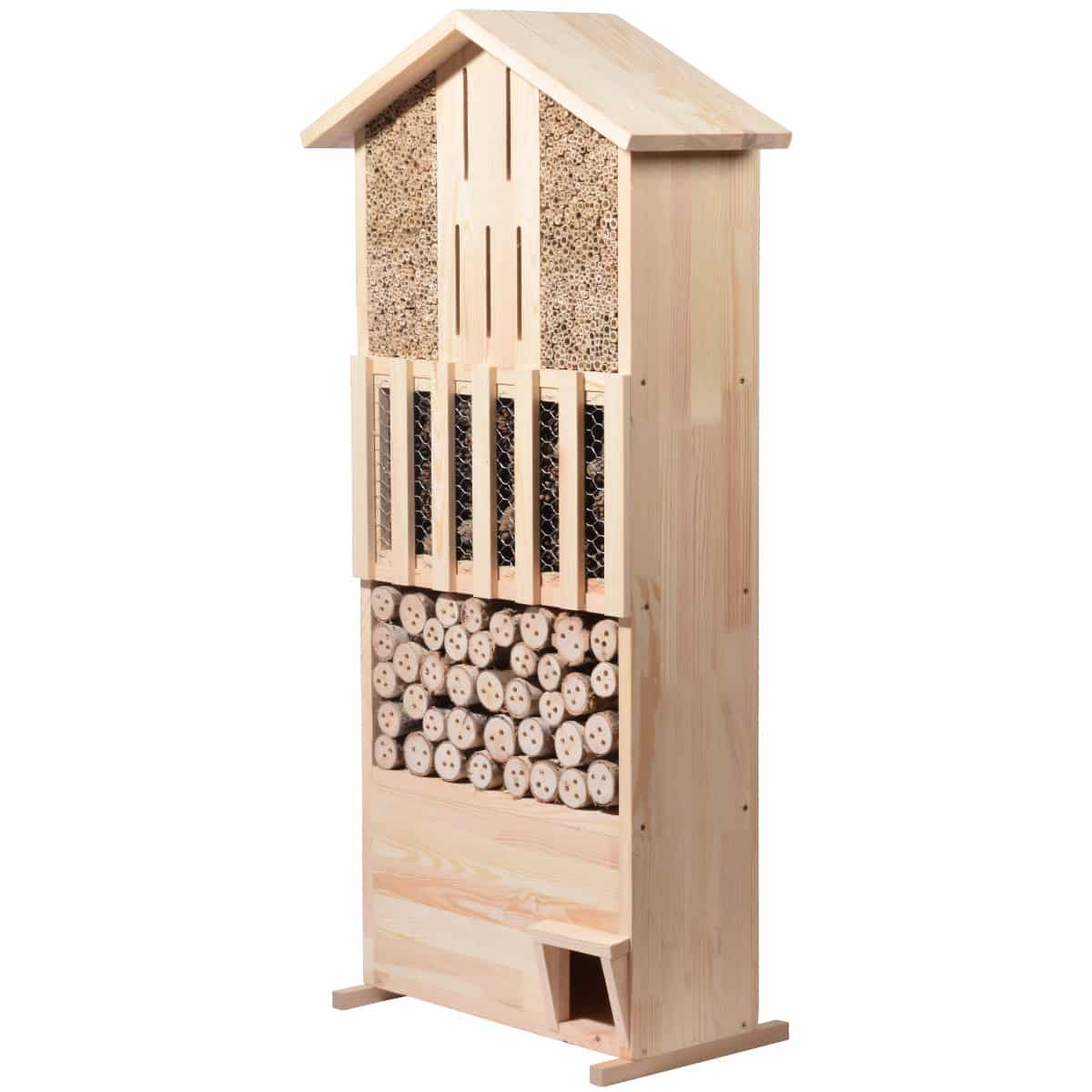 Insektenhaus, Holzbau, Insektenhotel, Wildlife-Unterkunft, Holzstruktur