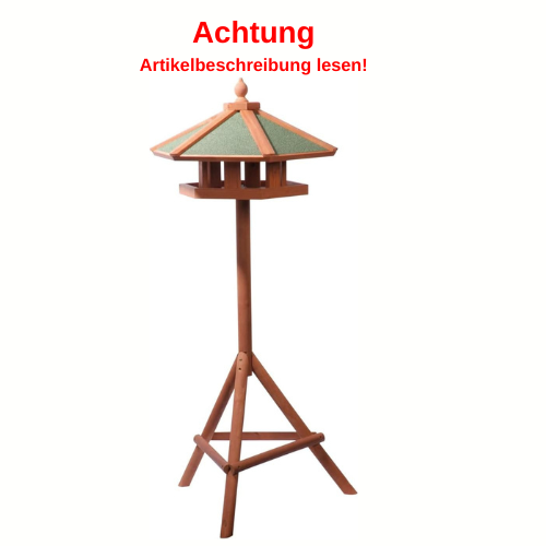 Vogelhaus, Futterstelle, Standleuchte, Holz, Garten