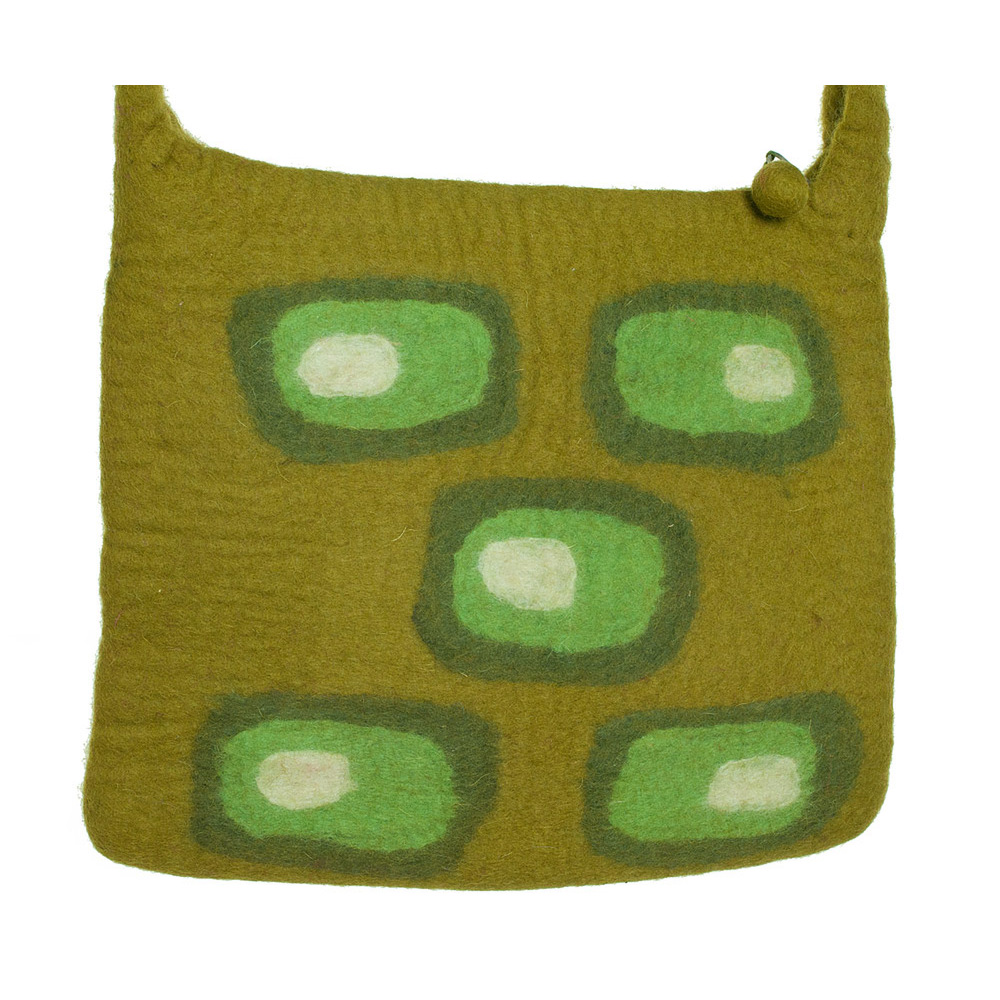 Umhängetasche Retro, 30 x 25 cm Farbe: grün