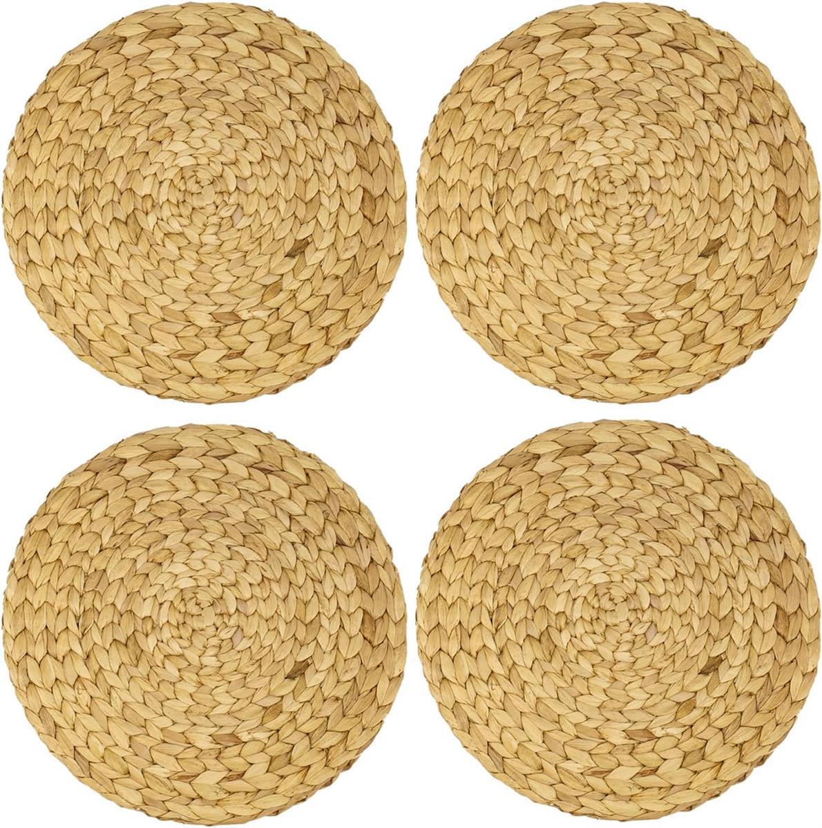 HMF 4x Tischset rund Wasserhyazinthe