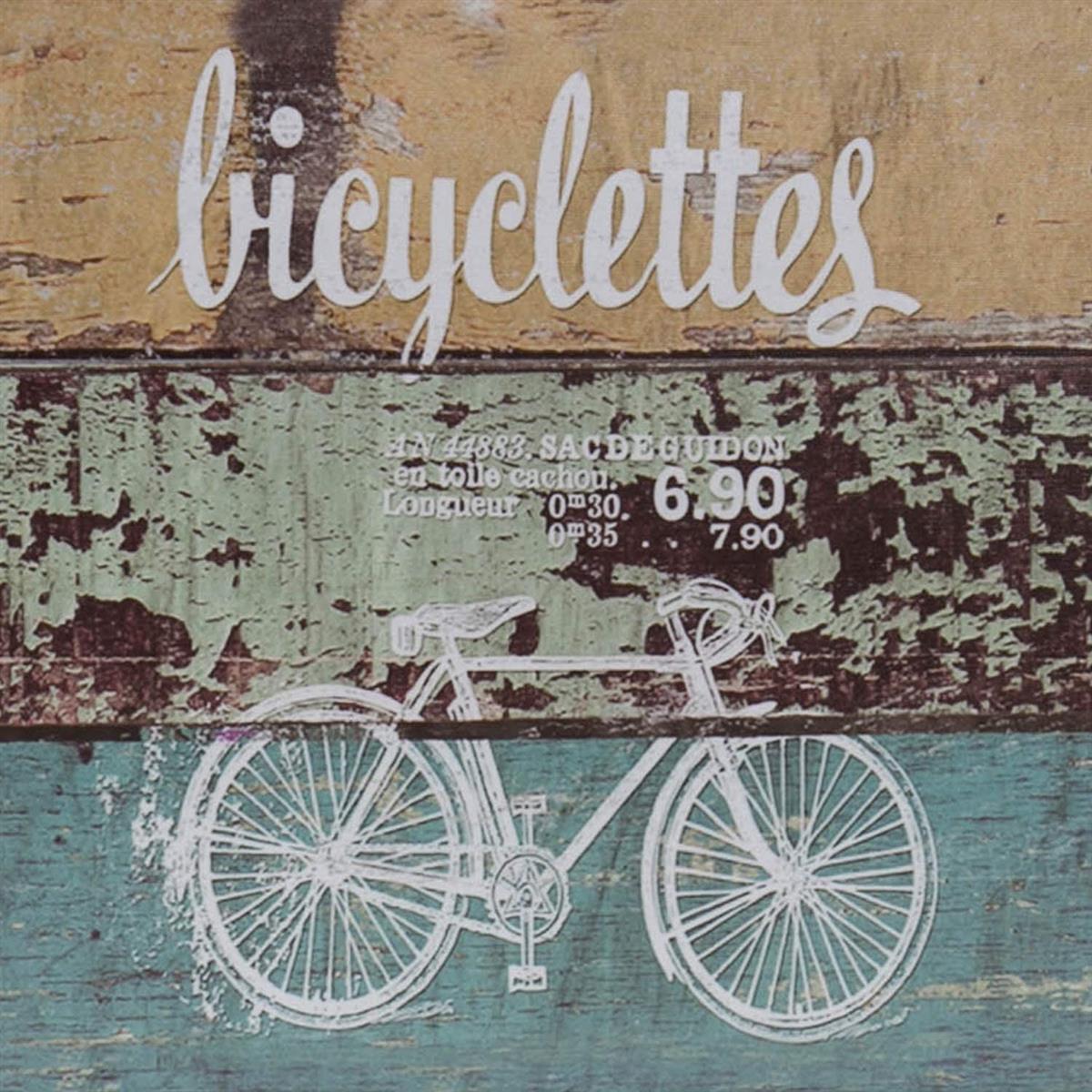 HMF 2er Set Schatztruhe Vintage Koffer aus Holz Fahrrad