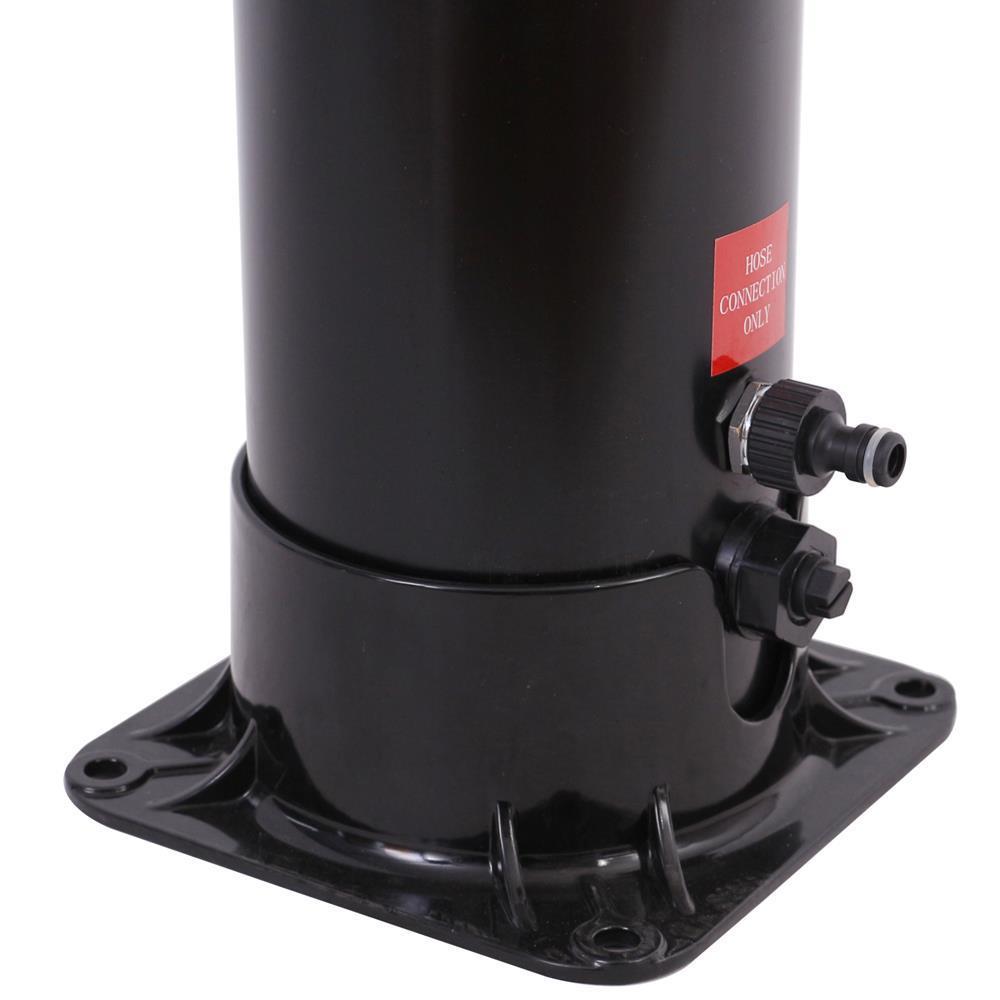 DMS Solardusche Solar Gartendusche Dusche Pooldusche Schwarz