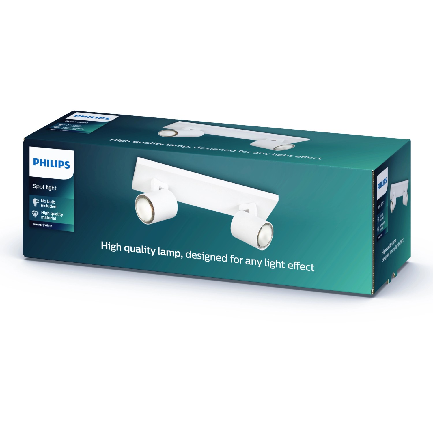 Philips Spot 2er Runner Weiß Deckenleuchte Lampe Leuchte Licht