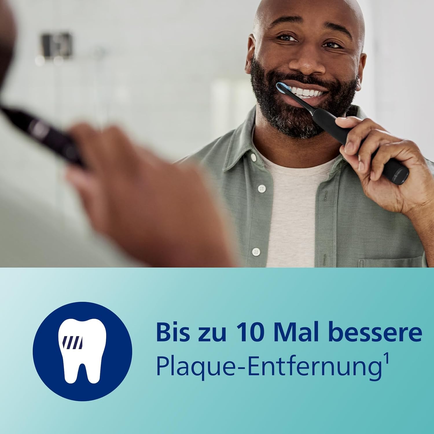 Philips Sonicare DiamondClean 9000 elektrische Zahnbürste, Schallzahnbürste mit App, Drucksensor, 4 Putzmodi, 3 Intensitätsstufen, Ladeglas und USB-Reiseetui Schwarz Modell HX9911/09