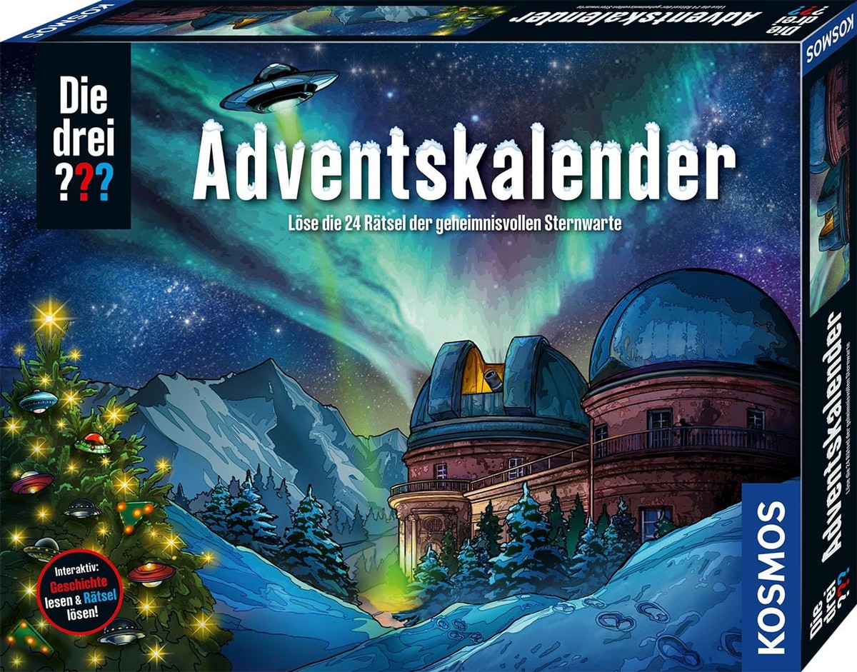 Die DREI ??? Adventskalender 2025 von Kosmos 632656 24 Rätsel der geheimnisvollen Sternwarte