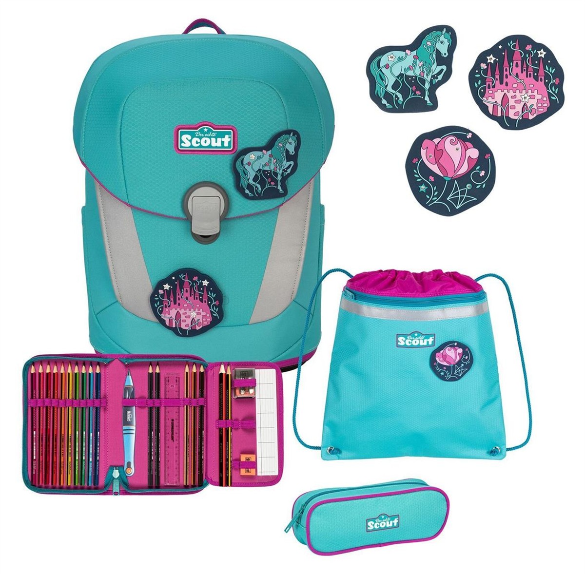 Rucksack, Schulrucksack, Schulranzen, Stofftasche, Schulset