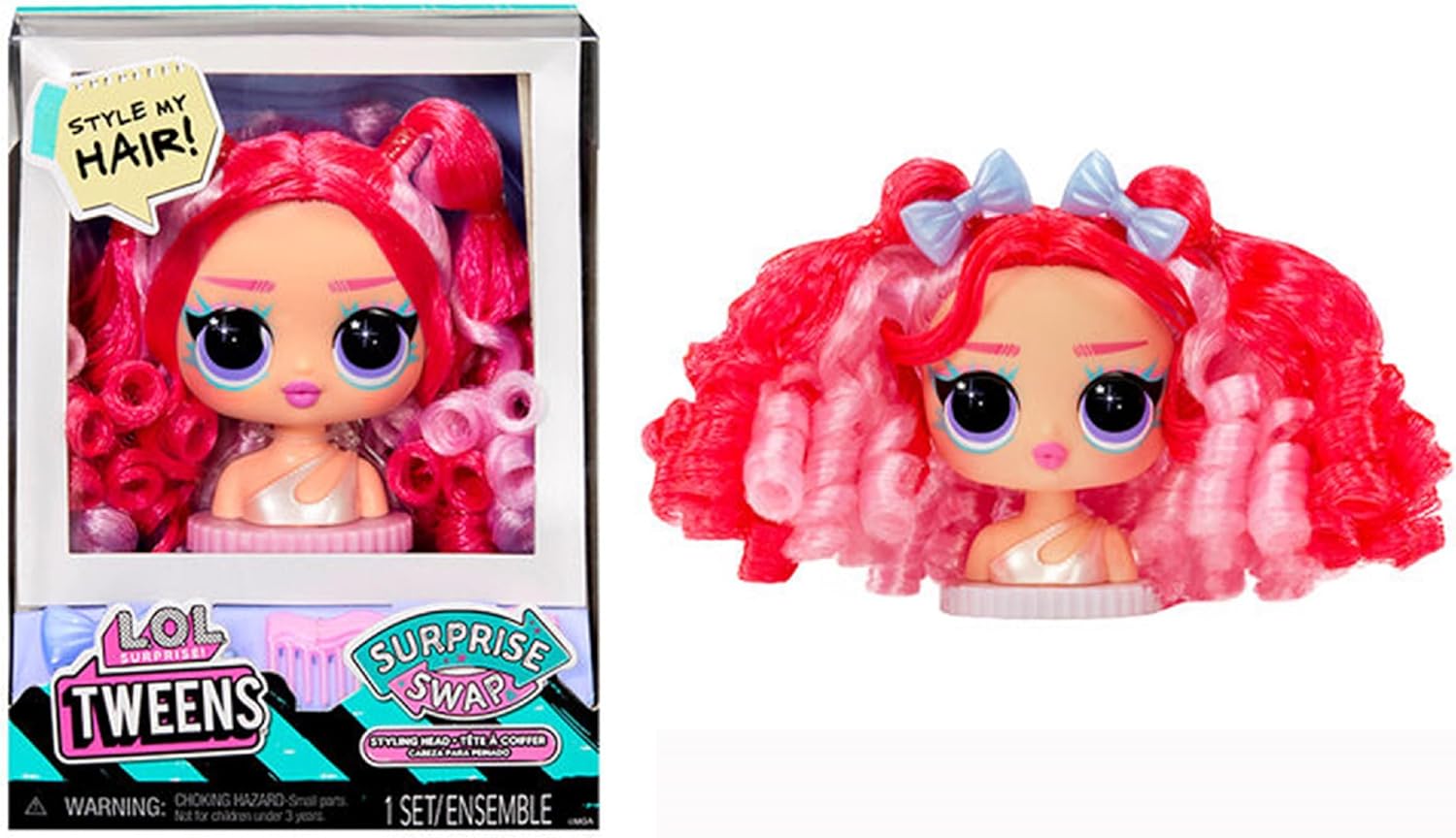 L.O.L. Surprise! Tweens Surprise Swap Serie - Styling-Köpfe mit tollen Haar-Accessoires und wunderschönem Haar - ideal für Kinder ab 4 Jahren Mehrfarbig