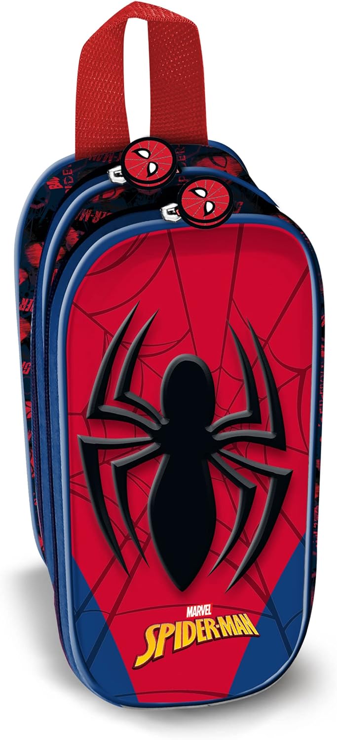 Spiderman Spider-3D Doppelfedermäppchen, Rot