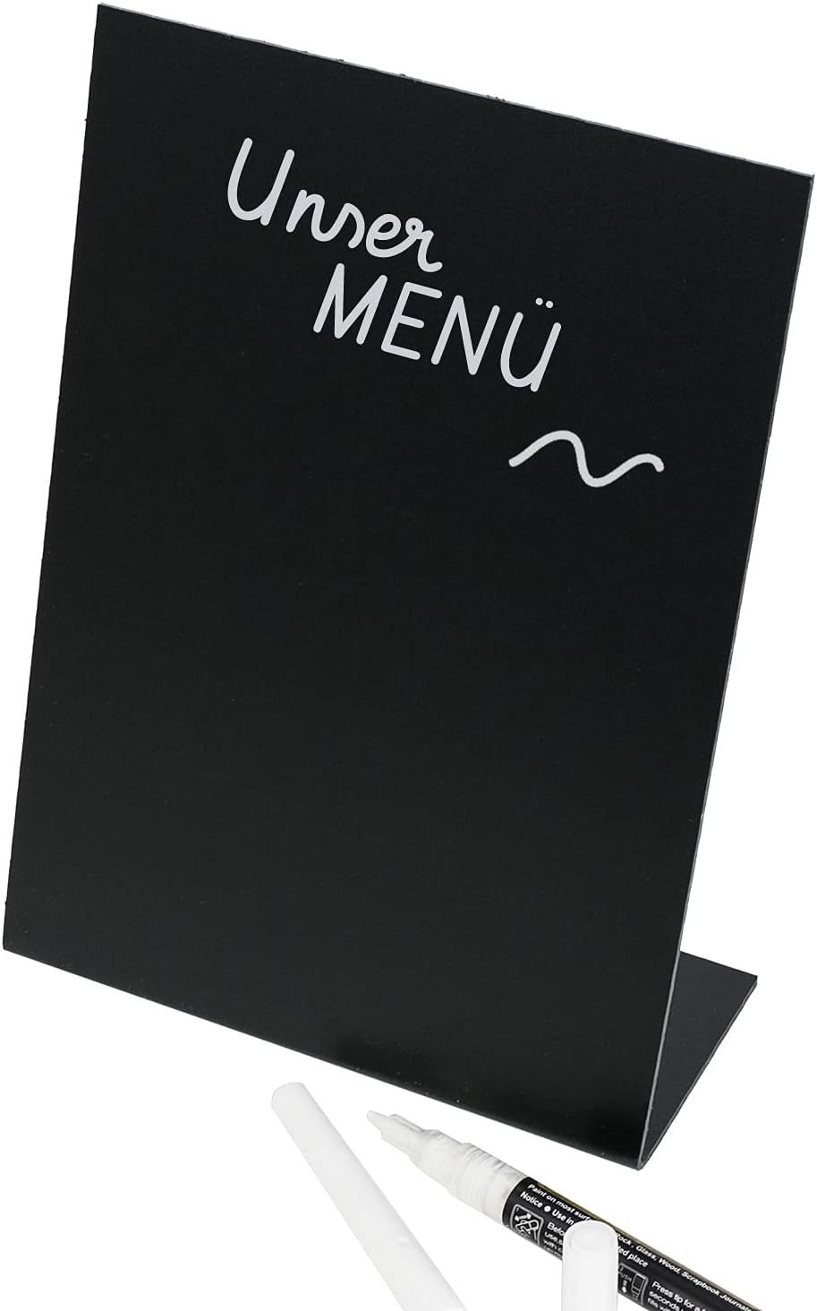 HMF 10x Tischaufsteller Kreidetafel L-Aufsteller DIN A5
