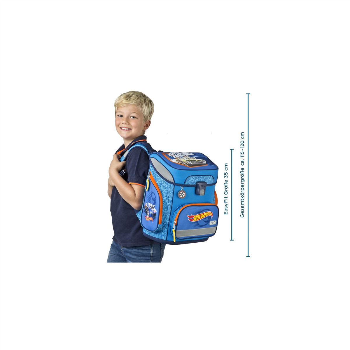 Hot Wheels - Scooli - Schulranzen Set - EasyFit - 5-teilig Einschulung Ranzenset