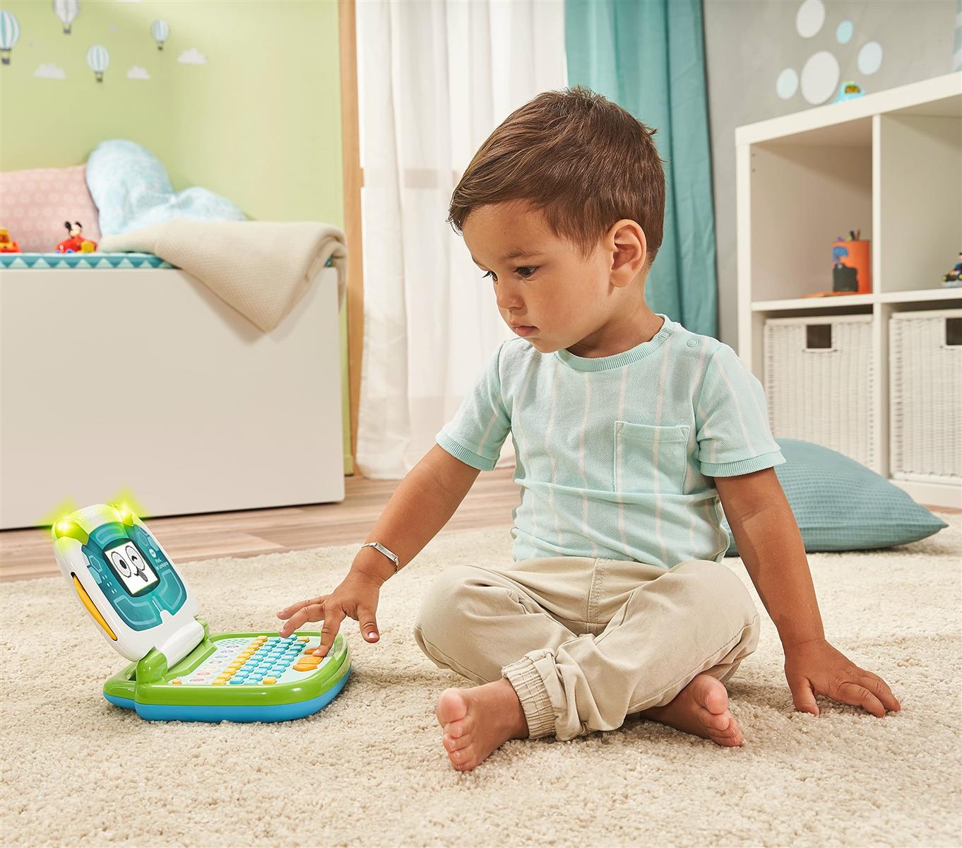 VTech 80-615104 Pixel der Lernlaptop Kinder Laptop elektronisches Lernspielzeug Spielzeug