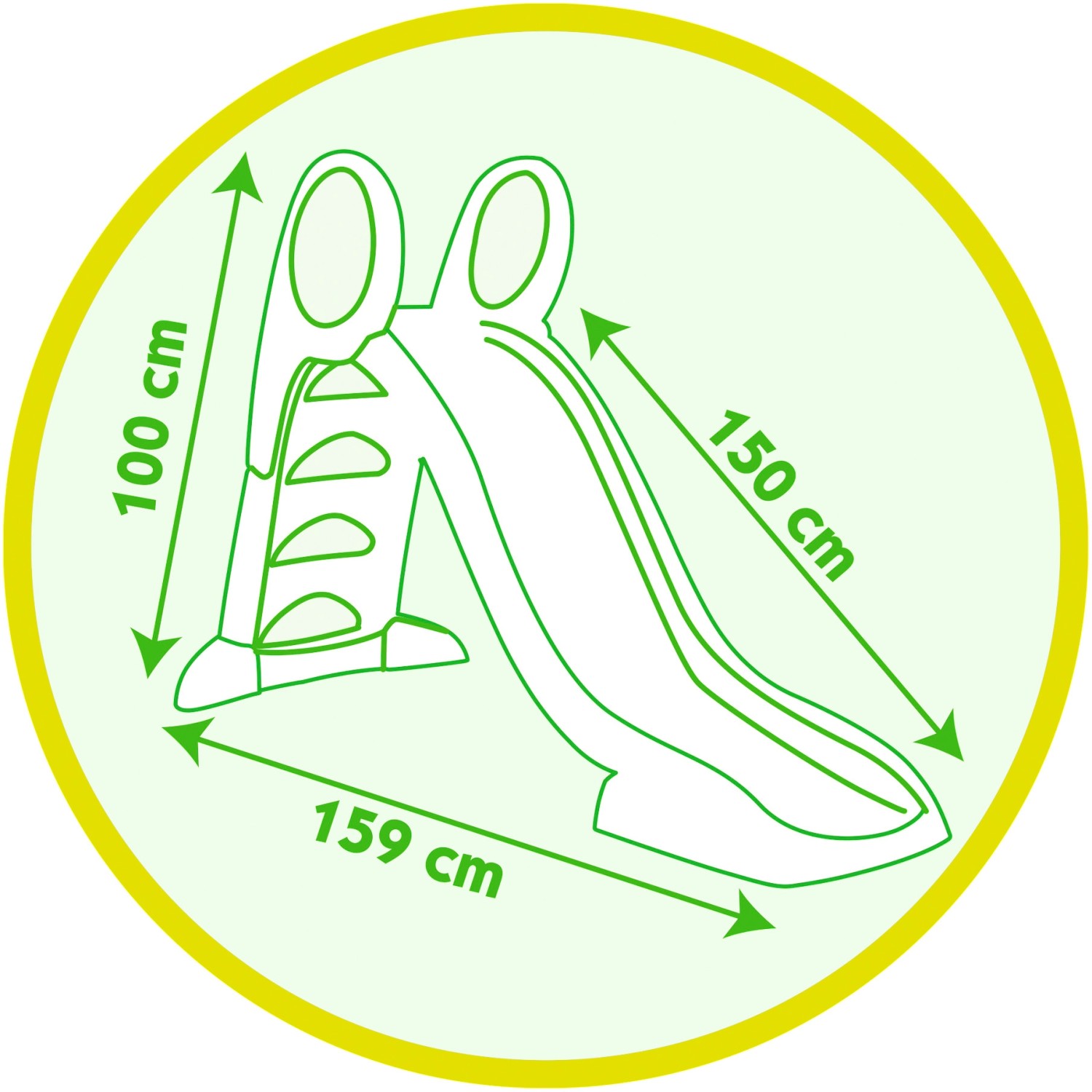Smoby Rutsche GM mit Wasseranschluss 159 cm x 68 cm x 100 cm Mehrfarbig
