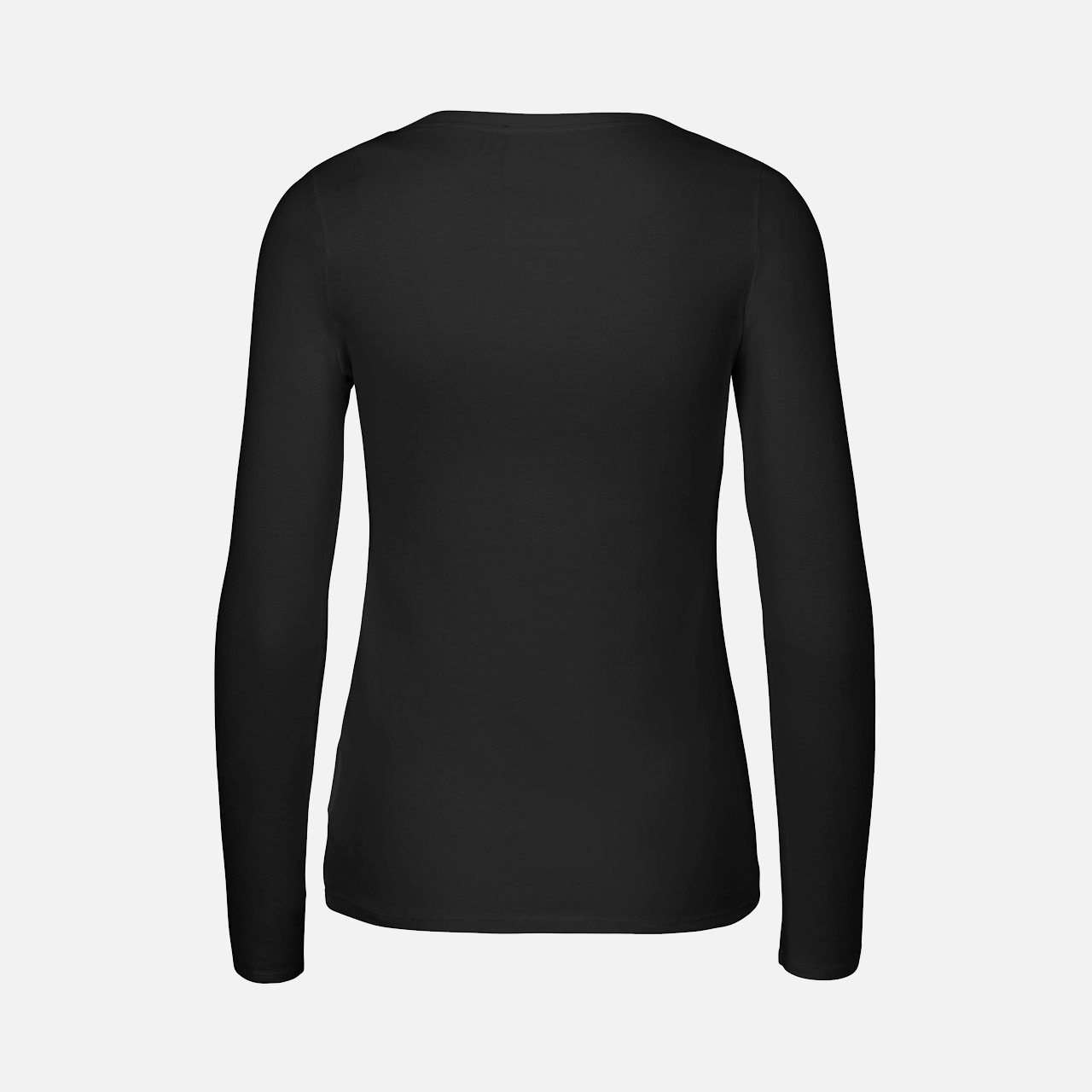 Ladies Long Sleeve Shirt - Bio Baumwolle Schwarz Schwarz L