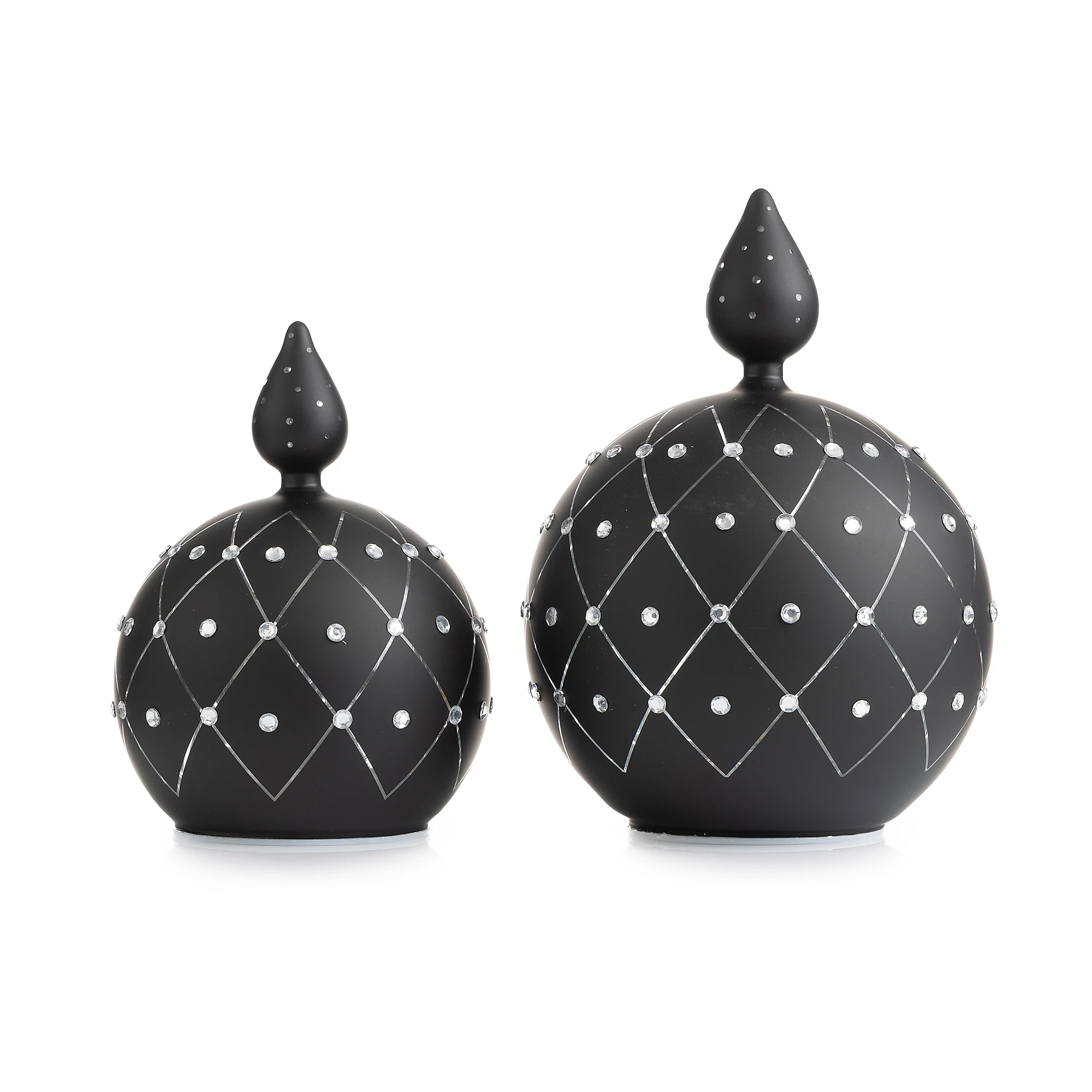 Schmuckdose, Schwarz, Kunsthandwerk, Deko-Objekt, Durchmesser variiert