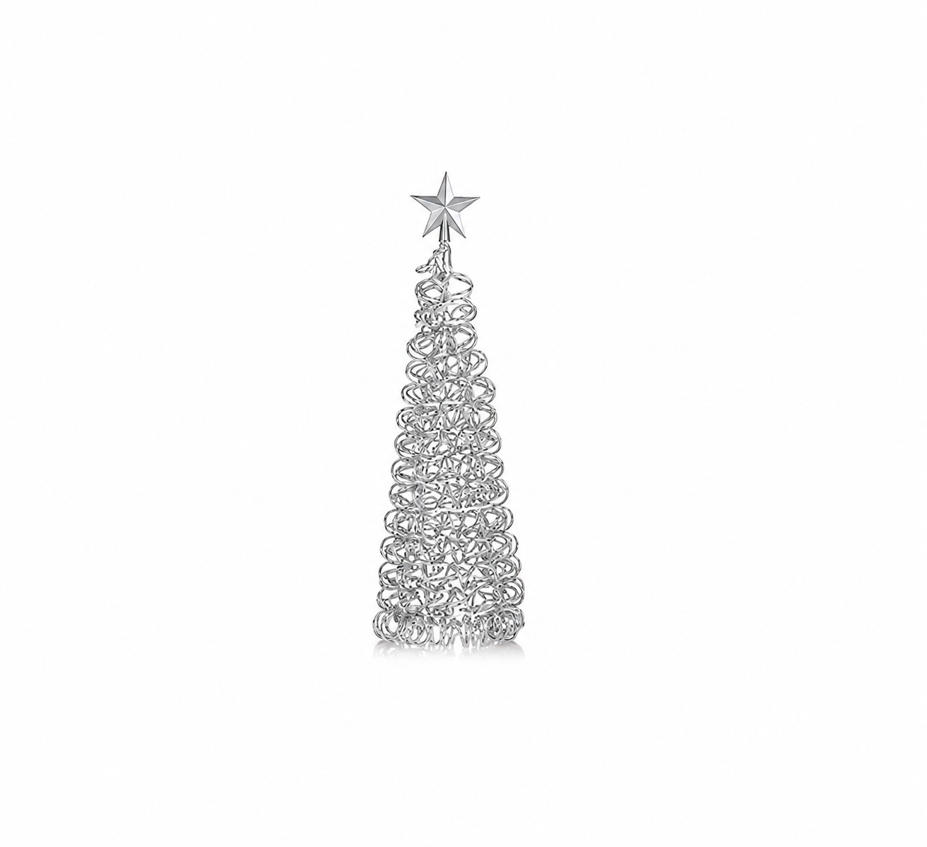 LUMIDA Xmas LED Aluminiumbaum Dekobaum beleuchtet Tischedeko Fensterdeko silber