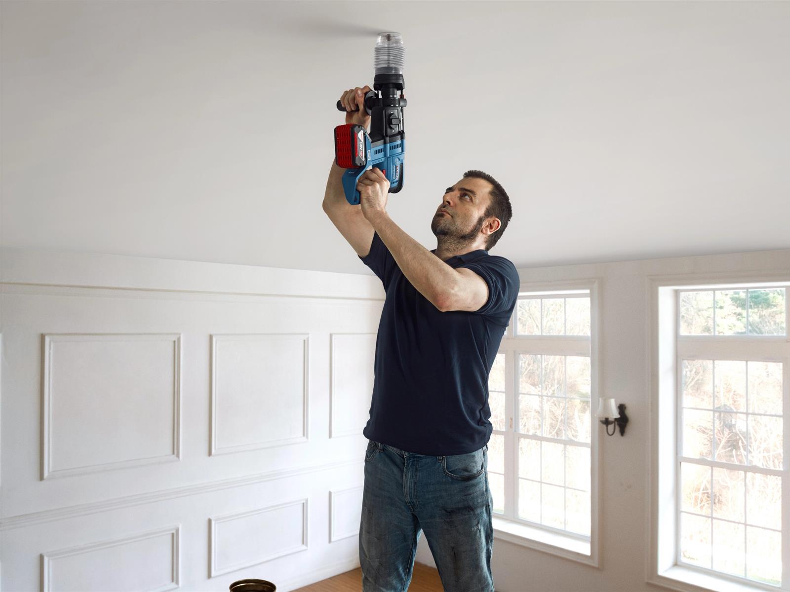 Bosch Professional Akku Bohrhammer GBH 18 V 21 mit 2 Akkus, GAL & L Boxx