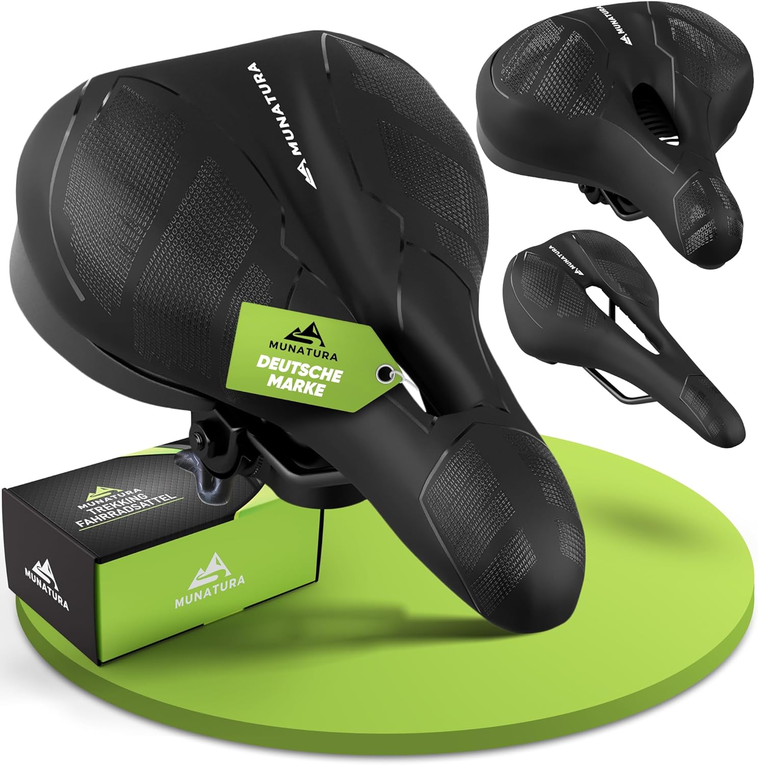 MUNATURA Fahrradsattel mit Memory Foam Fahrradsattel Sattel Trekking