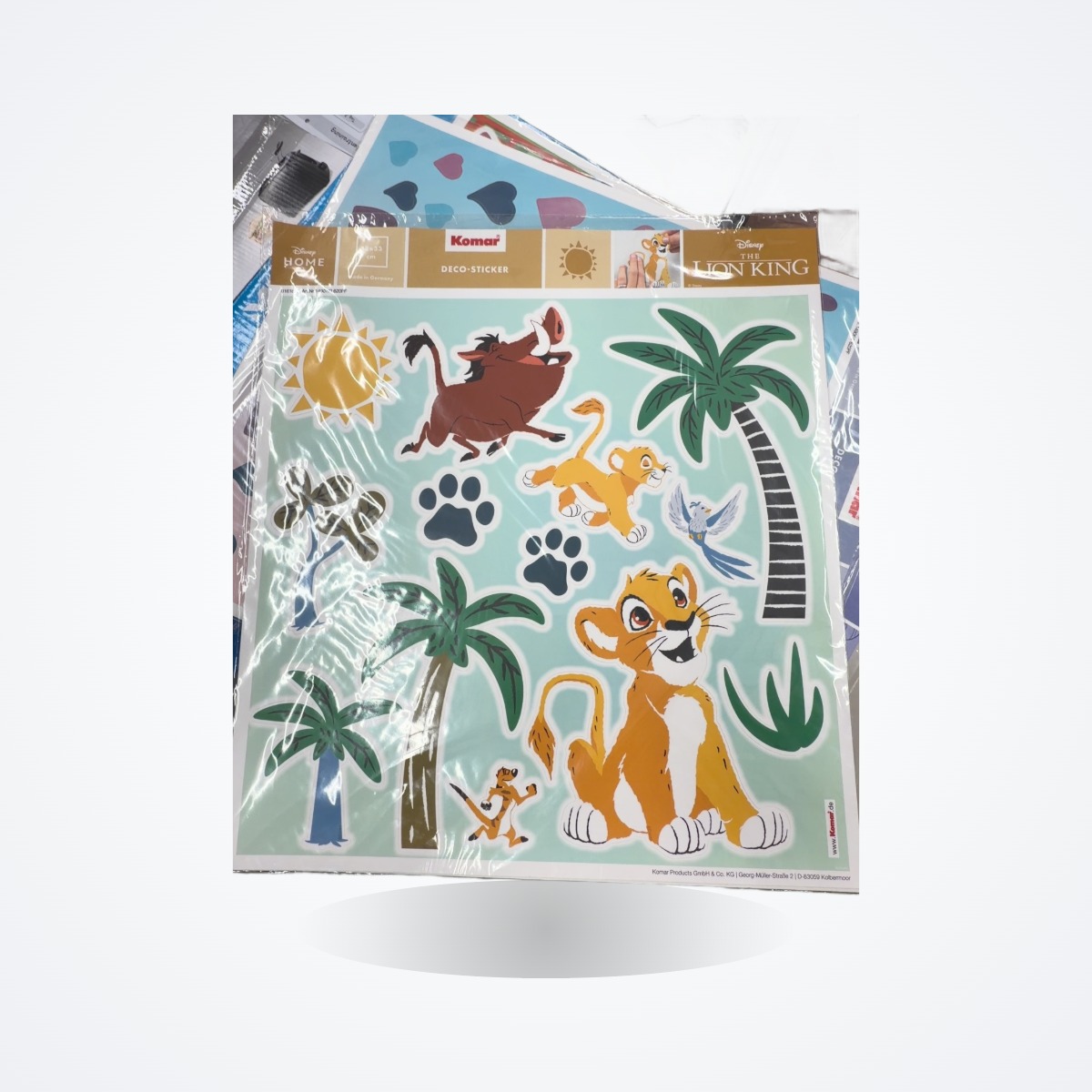 Komar Disney Deco-Sticker THE LION KING FARAWAY OASIS | 50 x 70 cm | 19 Teile | Wandtattoo Kinderzimmer
