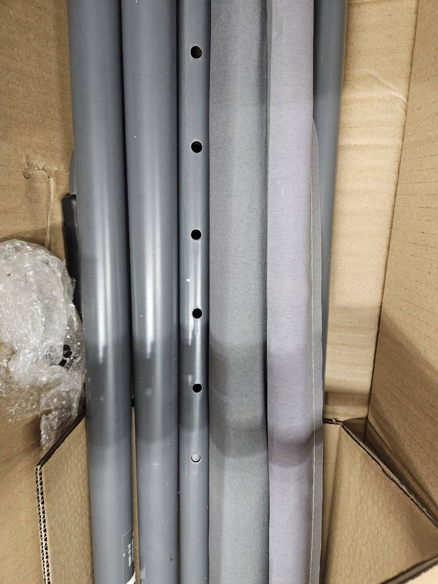 Vertikalmarkise 1,5x2m Anthrazit teleskopierbar #E512