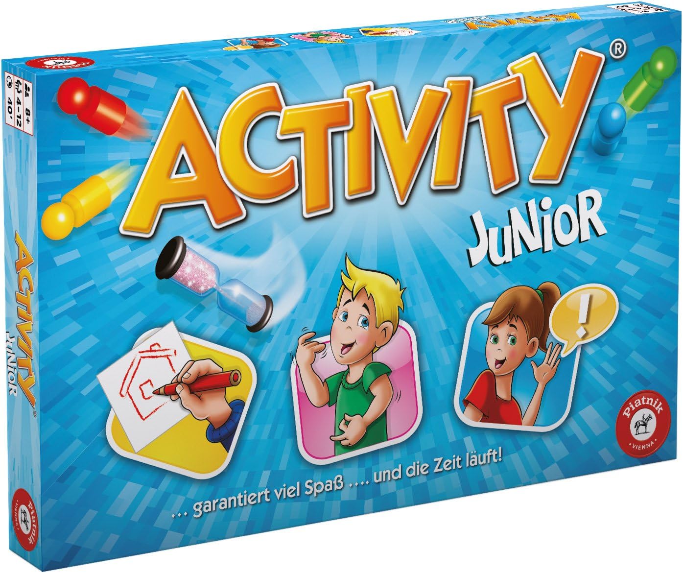 Piatnik Vienna 6012 Activity Junior Gesellschaftsspiel Familienspiel Brettspiel Spieleklassiker