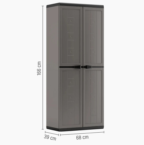 Keter KIS Kunststoffschrank Jolly 68 cm x 166 cm x 39 cm Dunkelgrau