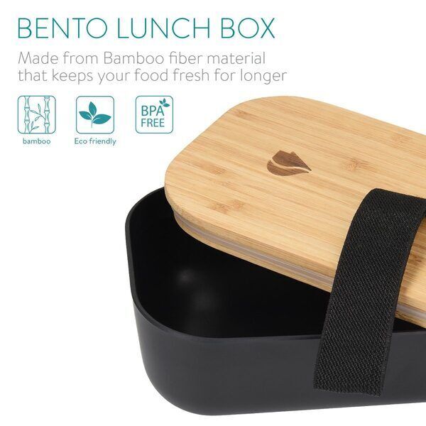 Lunchbox Bento Box mit Bambus Deckel  700ml