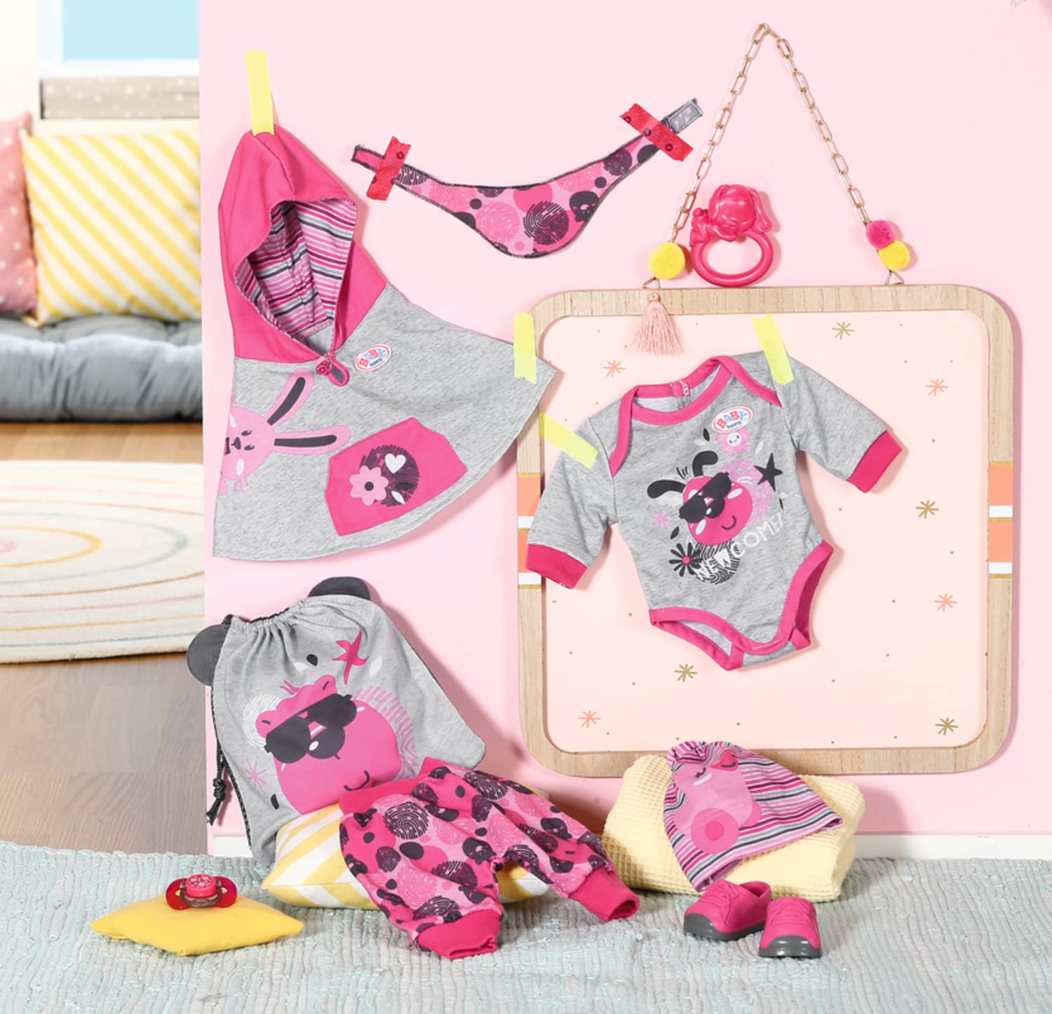 Zapf Creation 832561 BABY born Erstausstattung Bekleidungsset Kleidung für Puppen Puppenkleidung Puppenzubehör