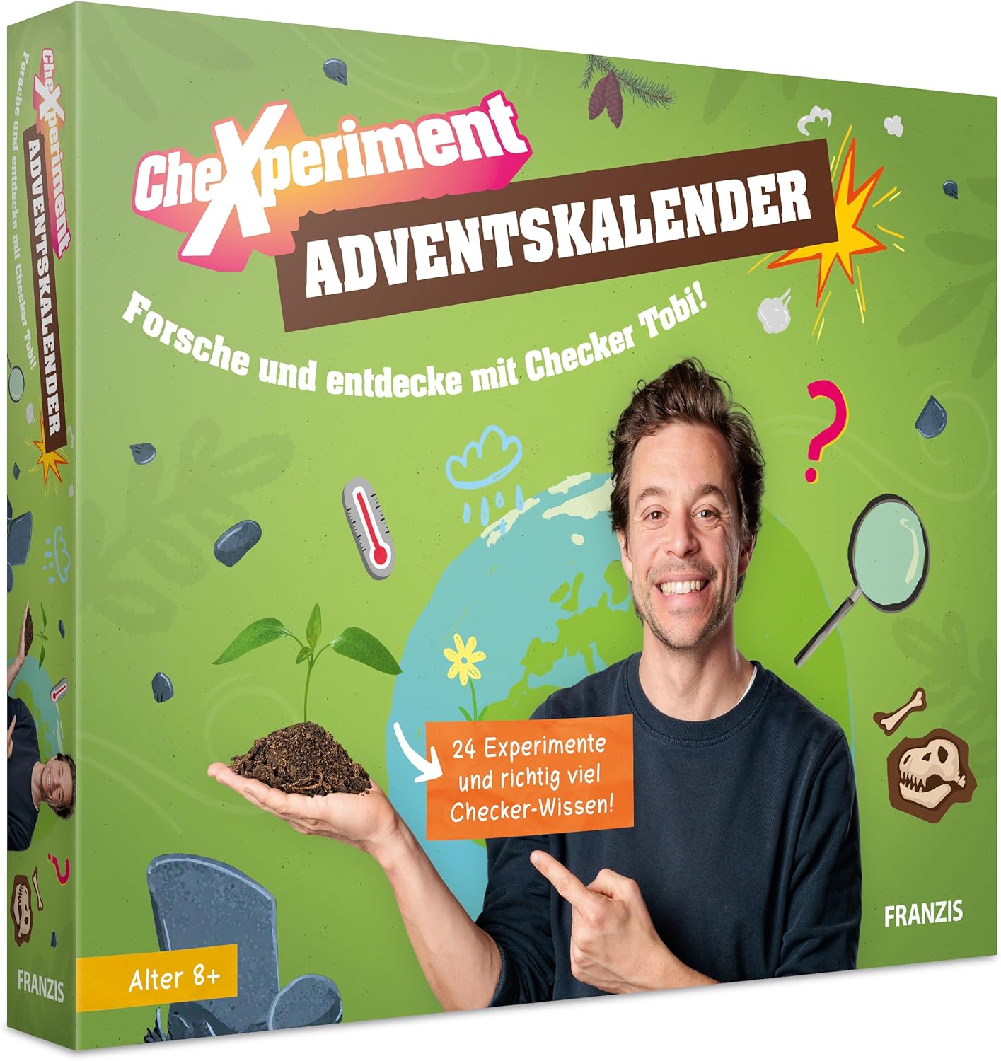 FRANZIS 67330 - CheXperiment Adventskalender Forsche und entdecke mit Checker Tobi