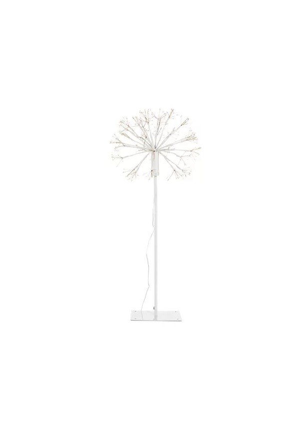LUMIDA Xmas LED Dekoration Feuerwerks-Optik Dekoleuchte Außendeko weiß Höhe 120cm