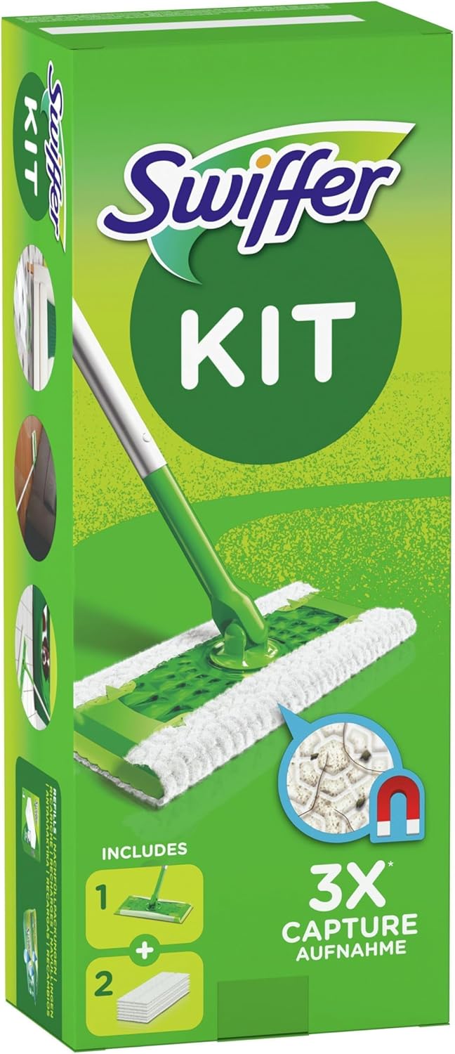 Swiffer Bodenwischer Starterset 1 Bodenwischer + 2 Trockene Bodentücher
