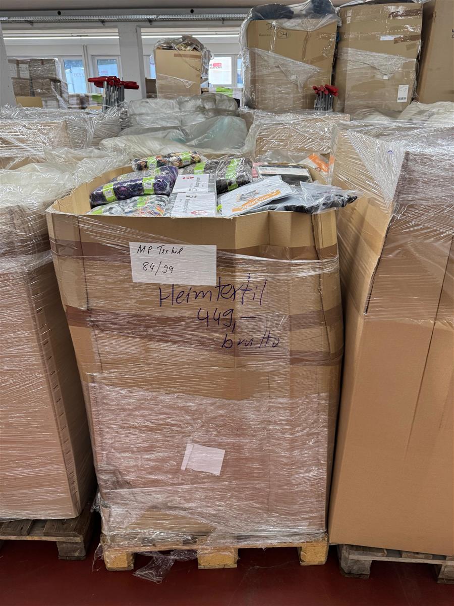 1x Palette gemischt Heimtextilien Restposten Sonderposten Retourenware
