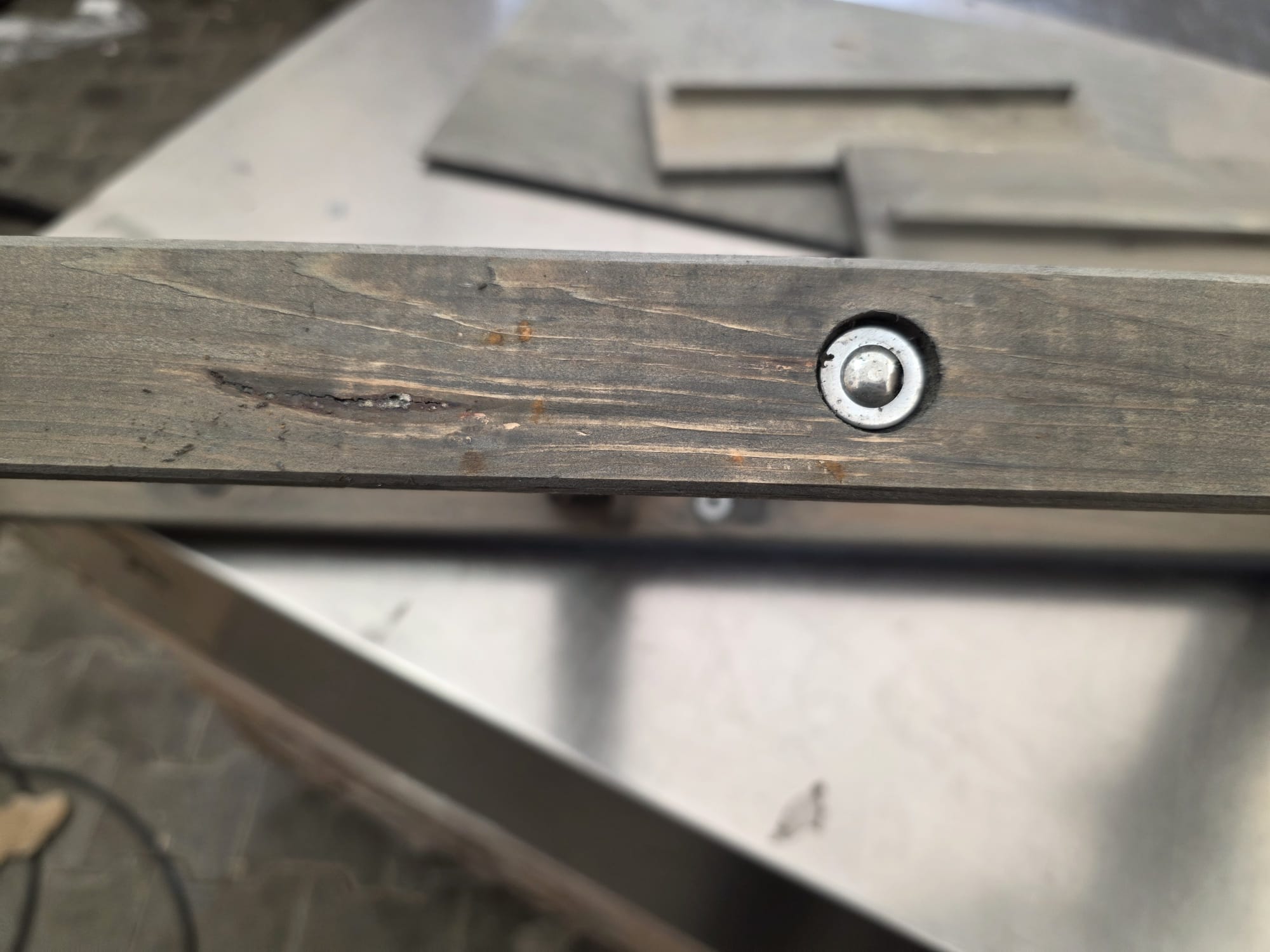 Dobar Klappbares Kräuterbeet aus Holz grau #DH102