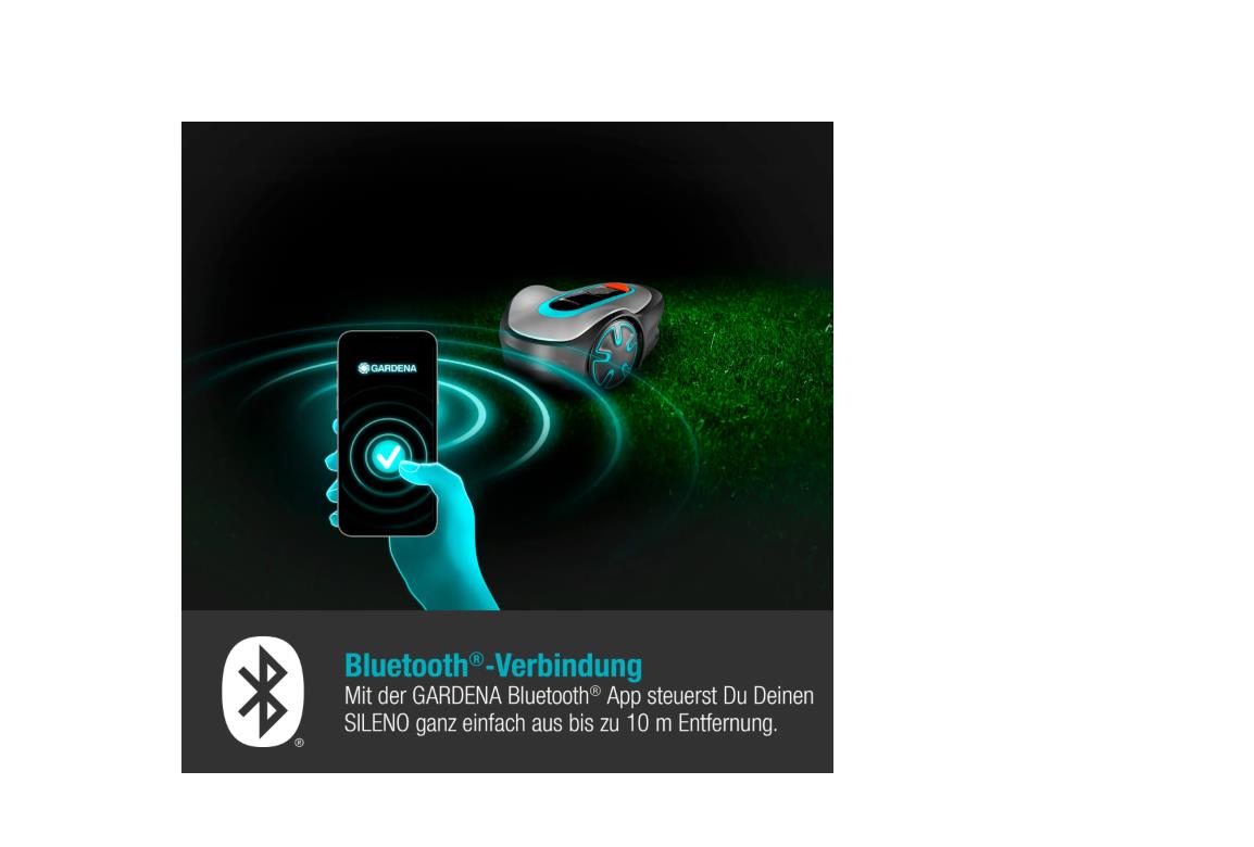 Gardena Mähroboter Sileno minimo 250 m² Gartenmähroboter Rasen mähen