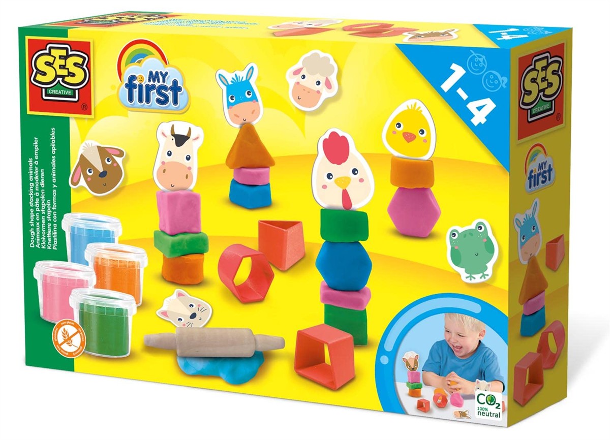 Knete, Spaßset, Tierfiguren, Bausteine, Kinderknete