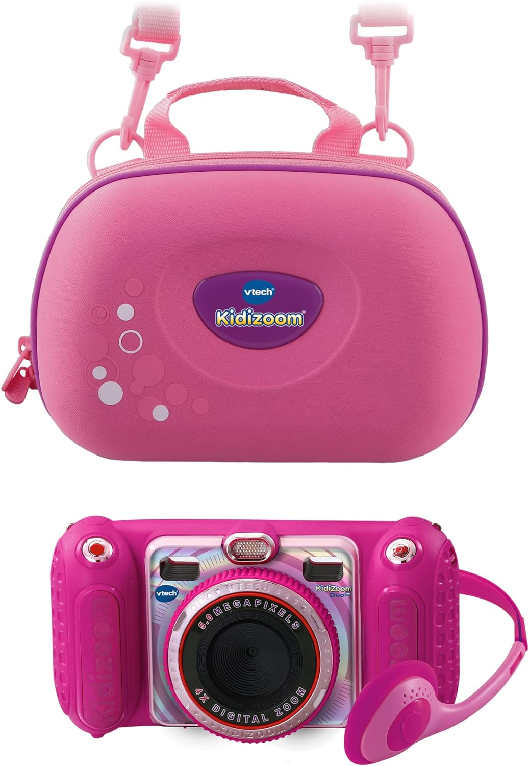Vtech K80 520097 KidiZoom Duo Pro pink Kamera Selfie Kamera Video Panorama Kamera FotoStory Animationsvideo Spiele MusikPlayer