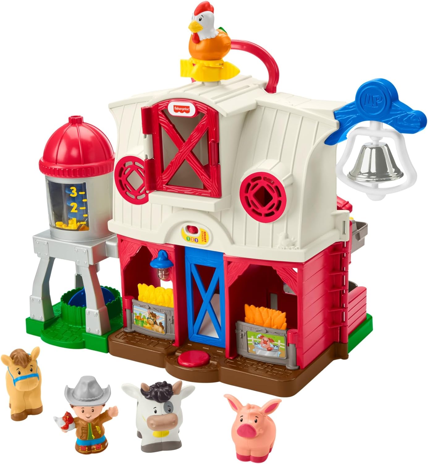 Mattel HHX34 Fisher Price Little People Bauernhof mit Figuren interaktives Spielset Spielzeug-Bauernhof Bauernhofspielzeug Spielzeug
