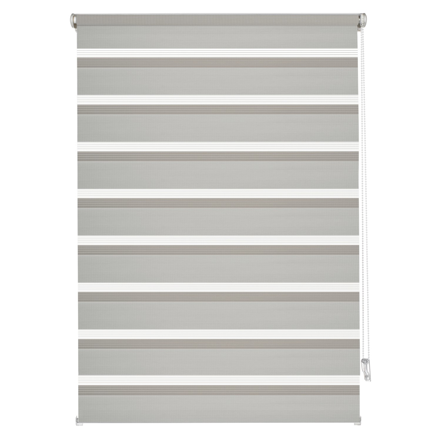 Gardinia Easyfix Doppelrollo mit Montageschiene 45 cm x 150 cm Grau