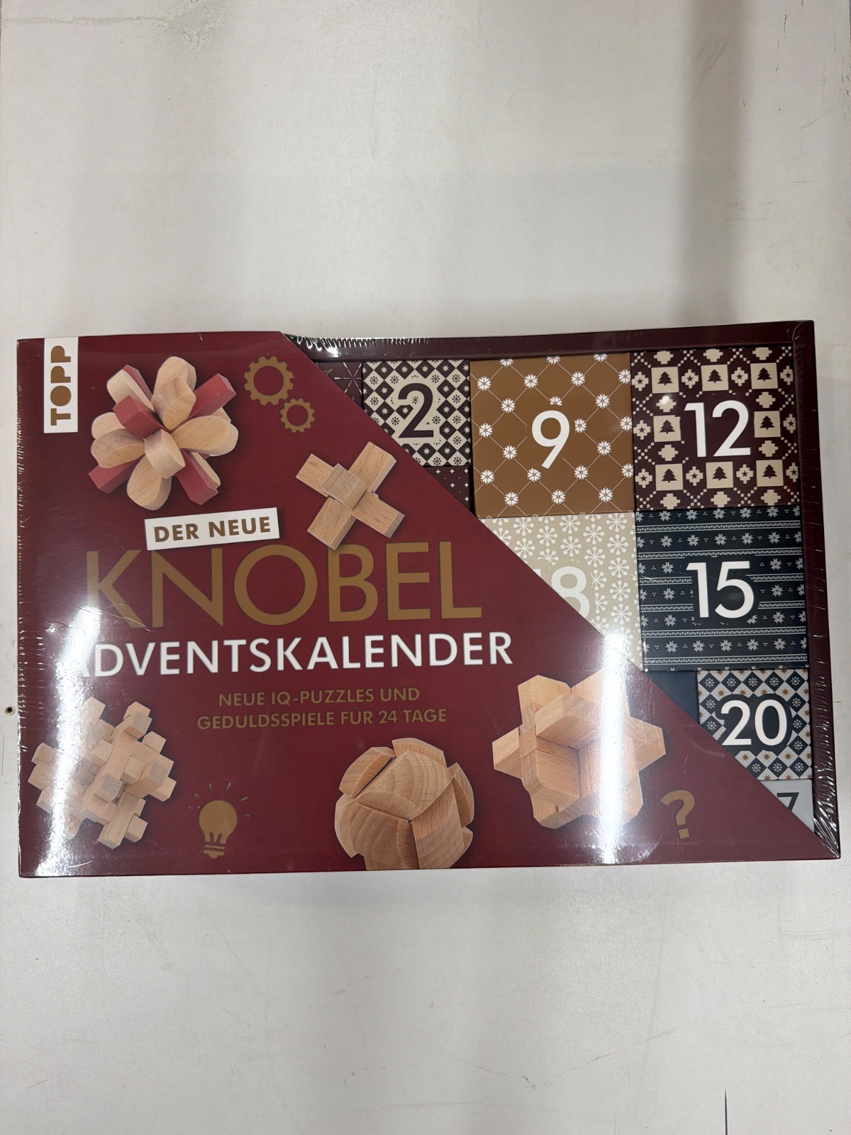 TOPP – Der neue Knobel-Adventskalender – Neue IQ-Puzzles und Geduldsspiele für 24 Tage