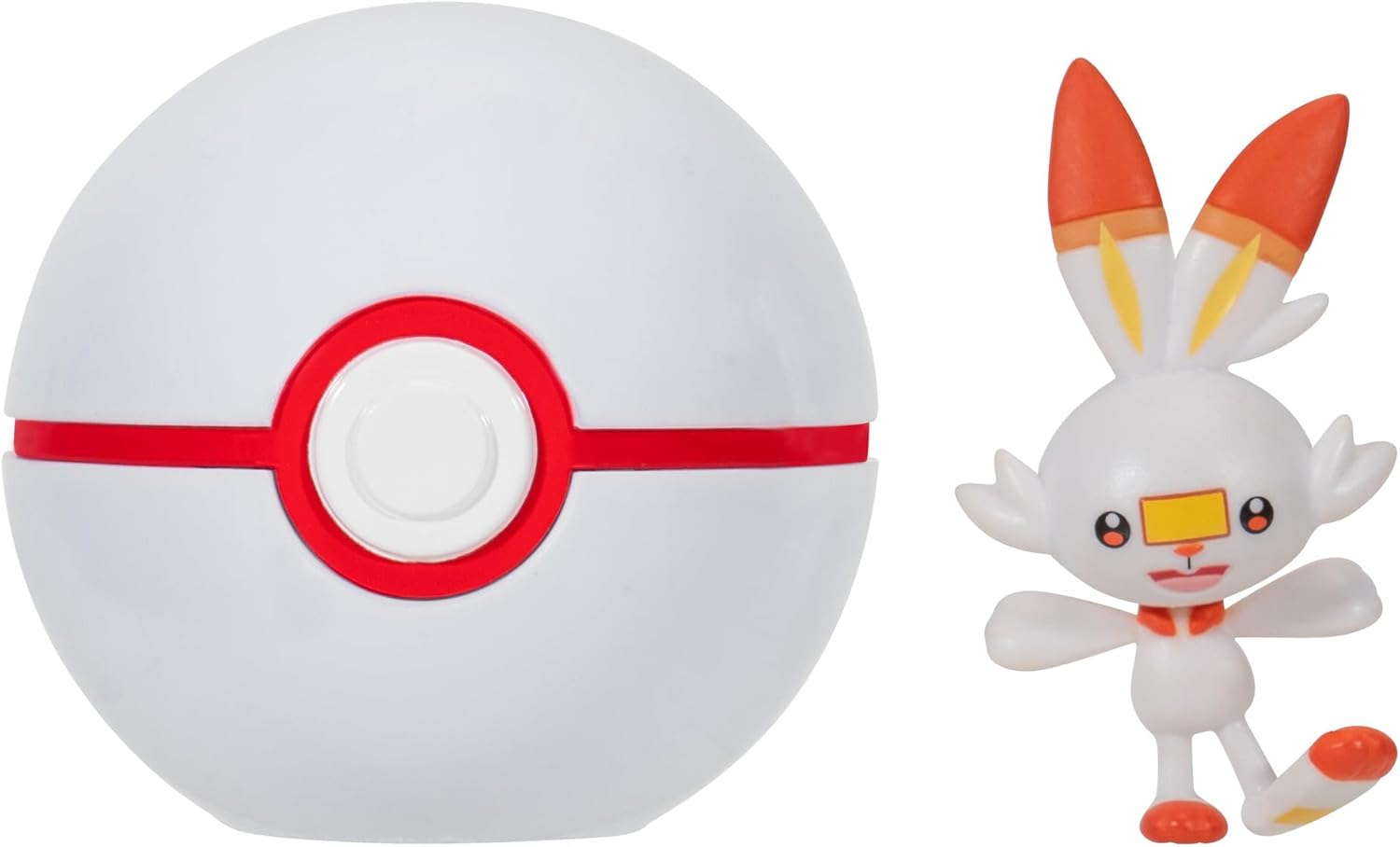 Pokémon Clip'n'Go Poké Ball mit Hopplo 5 cm Figur - offizieller Premierball