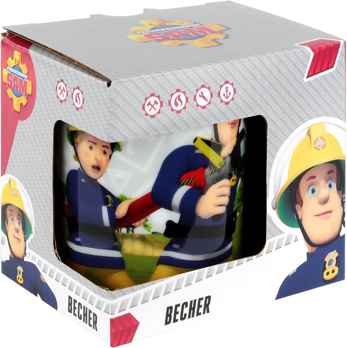 Feuerwehr, Becher, Becher-Set, Kunststoff, Kinderbecher