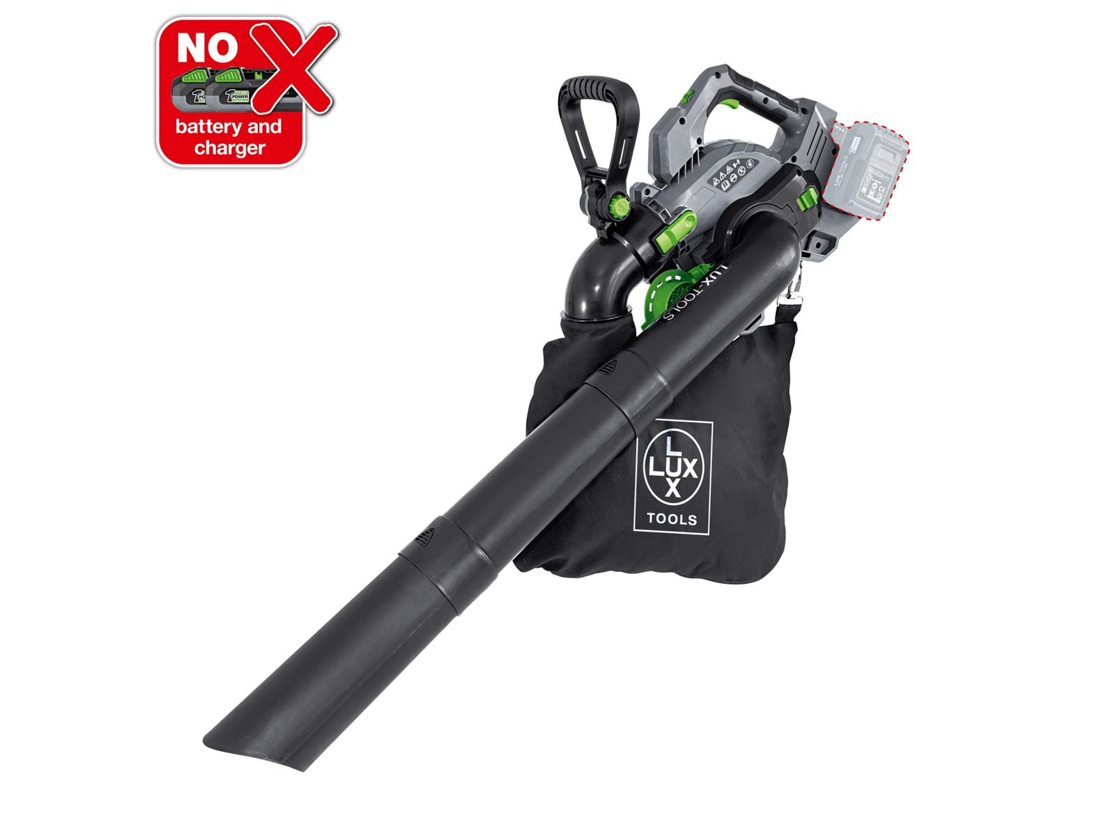 LUX A LS 2x 20/15A Akku Laubsauger PowerSystem ohne Akku und Ladegerät